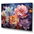 thumbnail image 2 of Designart "Coral Floral Euphony II" Abstract Botanicals Canvas Wall Art, 2 of 5