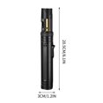 thumbnail image 3 of Inflatable Lighter Fixed Fire Lock Straight Large Flame Spray Windproof Outdoor Portable Refillable Metal Black W-311 Black, 3 of 7