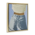 thumbnail image 2 of Stupell Industries Traditional Vintage Jeans & Tee Gold Floating Frame Canvas Art, 17 x 21, by Victoria Barnes, 2 of 8