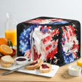 thumbnail image 4 of HELLHERO American Flag Horse Print Toaster Cover 2 Slice Waterproof, Anti-Scratch Microwave Oven Cover, Dustproof and Stain-Resistant Small Appliances Protector, 4 of 8