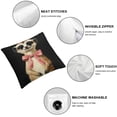 thumbnail image 4 of Patifu Pink Bowknot Throw Pillow Cover ,Meerkat Cushion Cover for Kids Boys Girls,Cartoon Animal Cushion Case,Farmhouse Square Pillowcase for Sofa 20x20in, 4 of 5