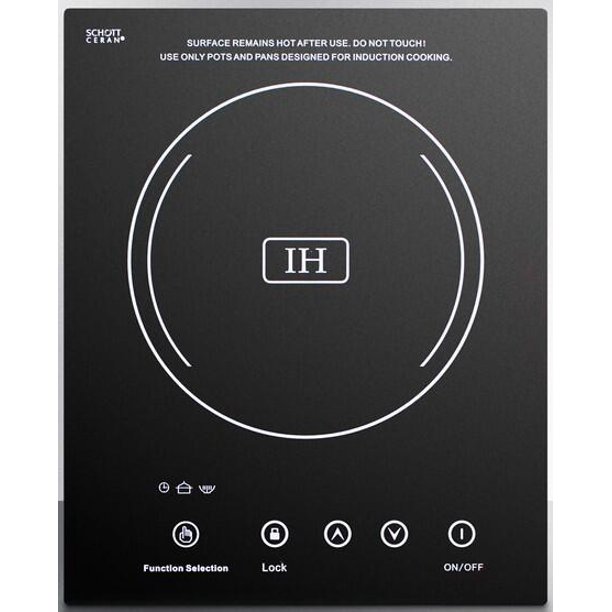 SINC1110 12 Smoothtop Electric Induction Cooktop With Single 1800 Watt