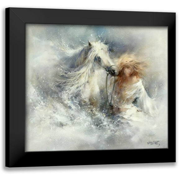 Haenraets, Willem 13x12 Black Modern Framed Museum Art Print Titled - Scene in water
