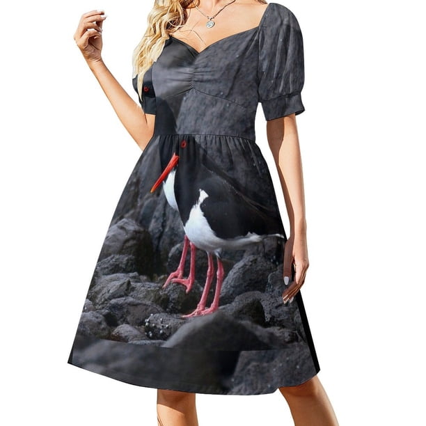 Vestido de manga corta con diseño de ostras australianas de s of a Feather, ropa de mujer, vestido de fiesta