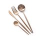 thumbnail image 3 of Cuchara de café de acero inoxidable, minicuchara redonda pulida para espresso, cuchara antipasto para café, postre y pastel (oro rosa), 3 of 8