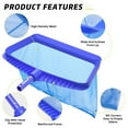 thumbnail image 5 of Professional Pool Skimmer Net, Upgraded Extra Wide Scoop Edge, Swimming Leaf Rake with Ultra Fine Mesh Deep Nylon Net Bag - Pool Nets for Cleaning Finest Debris (Not Pole), 5 of 6