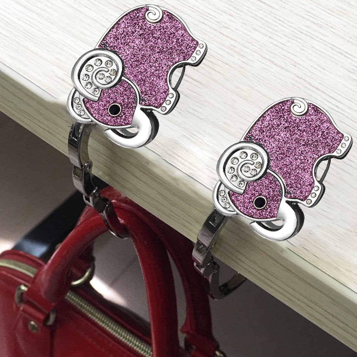 Vnanda Foldable Purse Hook Womens Bag Table Hanger Collection Desk