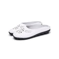 thumbnail image 3 of Woobling Womens Mules & Clogs Slip On Loafers Closed Toe Slides Lightweight Flats Work Slippers White 9, 3 of 9