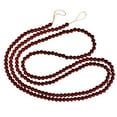 thumbnail image 4 of 2x Christmas Wooden Beads Garland Home Fireplace Decor Dark 274cm Red 274cm Macarena guirnalda de cuentas de madera, 4 of 8
