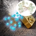 thumbnail image 2 of CozyQx indoor/Outdoor Lights 2 Meters 20 Lights Led Light String Led Irregular Pink Crystal Stone Decorative Light String Blue Crystal Led Light String, 2 of 9