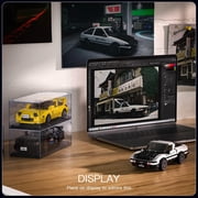 AE86 Initial D Toy Car Building Blocks Sets with Acrylic Display Case, Collectible Model 27013, Cool Simulation Cockpit Speed Racing Car for Fans (399 Pieces)