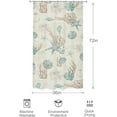 thumbnail image 5 of Starfish and Seashell Small Stall Shower Curtain 36Wx72H Inch Nautical Single Half RV Narrow Ocean Beach Coral Vintage Retro with 7 Plastic Hooks Fabric Waterproof Toilet Accessories Decor, 5 of 6
