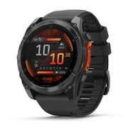 Garmin Fenix 8 51 mm, AMOLED Slate Gray with Black Silicone Band