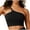 1Black, variant on Womens One Shoulder Sports Bra No Underwire Support Push-Up Bralettes Unpadded Seamless Full Coverage Bras Anti-Sagging Underwear Training Yoga Bra