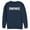 Navy Blue, variant on Men's Fortnite Classic White Logo Sweatshirt Charcoal Heather Small