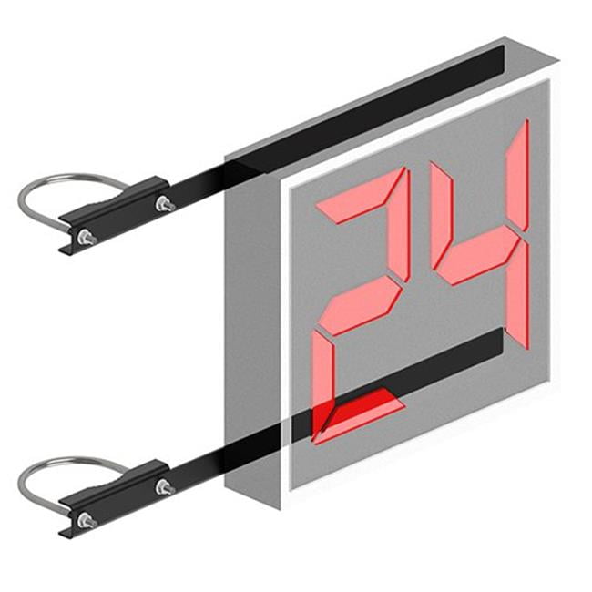 Jaypro Sports SCMB658A 6.62 in. OD Mast Shot Clock Mounting Brackets