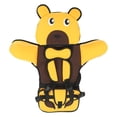 thumbnail image 3 of Asiento de seguridad para niños con respaldo alto, correas ajustables, arnés de seguridad de 5 puntos, lavable a máquina, asiento elevador para automóvil, color amarillo, 3 of 14