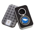 thumbnail image 4 of Christian Art Gifts Metal Epoxy Graduation Cap Keyring: I Know the Plans  - Jeremiah 29:11 Inspirational Bible Verse for Students, Black and Blue Keychain Accessory in Gift Tin, 4 of 4
