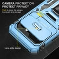 thumbnail image 4 of KOMI for Google Pixel 9a Case with Screen Protector and with Camera Cover, 360°Military Grade Rotatable Kickstand (Heavy Duty) Shockproof Protective, Case for Google Pixel 9a Light Blue, 4 of 5