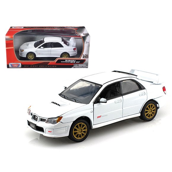 Motormax Subaru Impreza WRX STi Bleu 1/24 Modèle de Voiture Moulé sous Pression