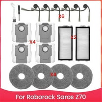 For Saros Z70 Vacuum Cleaner Side Brush Hepa Filter Mop Cloth Dust Bags Accessories Kit