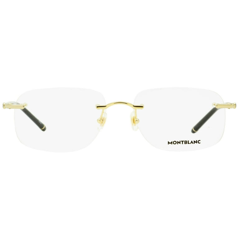 メガネ Montblanc Glasses Frame MB0169O 002 Gold Rimless Mont
