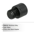 thumbnail image 3 of Uxcell 4Pcs Mic Stand Adapter M6 Female to 3/8 Male Thread Screw Adapter Aluminum Alloy Microphone Tripod Stand Mount, 3 of 6