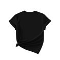 thumbnail image 2 of Camisetas para mujer, lindas camisetas con estampado gráfico, de manga corta, estilo casual, para veranoWomen's Vibrant Butterfly & Letter Print Casual Fashion Set - Round Neck Short Sleeve Tee with, 2 of 8