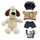 thumbnail image 3 of Muñeco de peluche de 24 cm con diseño de piloto Gromit, para decoración de interiores de coche, relleno de algodón PP, colgante para decoración de coche, regalo, 3 of 5