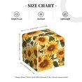 thumbnail image 4 of Yiaed Romantic Elegant Sunflower Print Tissue Box Cover, PU Leather Decorative Organizer for Tabletop, Bathroom, Car, Office Creative Decorative, 4 of 7