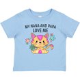 thumbnail image 3 of Inktastic My Nana and Papa Love Me with Cute Kitten and Flowers Boys or Girls Baby T-Shirt, 3 of 5