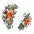 thumbnail image 3 of 2x Arco de Boda, Flor Artificial, Botín Floral, Arco Decorativo de Boda, Corona de Rosas para Fondo de Pared, Mesa de Vacaciones estilo C, 3 of 8