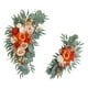 thumbnail image 3 of Paquete de 2 arcos de boda con flores artificiales, guirnalda de flores, letrero de bienvenida, flores para puerta estilo C, 3 of 9