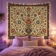 thumbnail image 2 of Ornate Floral Vase Tapestry Wall Hanging, 2 of 6
