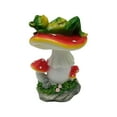 thumbnail image 3 of Adorables ranas Estatuas de ranas Artesanía Escultura Novedad Animal Rana acostada sobre rana Mintiendo, 3 of 9