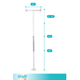 thumbnail image 6 of Stander Wonder Pole Slim, Tension Mounted Security Pole, Elderly Floor to Ceiling Grab Bar for Seniors, Bathroom Grab Bar Safety Rail, Supports 300 lbs, White, 6 of 7
