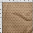 thumbnail image 3 of oneOone Georgette Viscose Dark Beige Fabric Rabbit Animal Craft Projects Decor Fabric Printed By The Yard 42 Inch Wide, 3 of 4