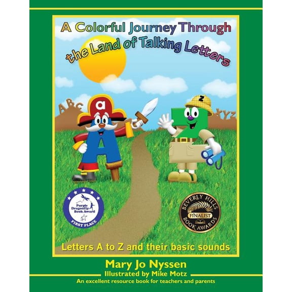 70 Phonograms in 3 Books A Colorful Journey Through the Land of Talking Letters: Letters A to Z and their basic sounds, Book 1, (Paperback)