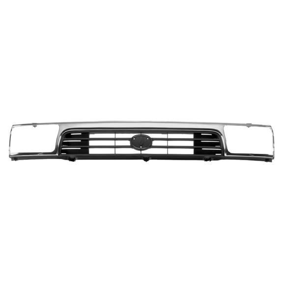 New Aftermarket Premium Fit Chrome / Black Front Grille 5311135171 fits 1992-1995 Toyota 4Runner