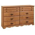 thumbnail image 2 of South Shore Prairie 8-Drawer Double Dresser, Country Pine, 2 of 9