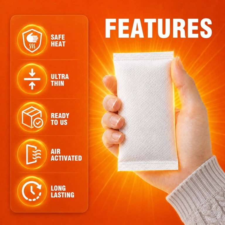 AiYchen Disposable Hand Warmers, 100-Pack, 10-Hour photo 6