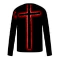 thumbnail image 4 of Birdeem T-Shirts à Manches Longues pour Hommes, T-Shirts Décontractés à Col Rond, Chandail à Manches Longues, T-Shirt à Rayures Imprimées, Blouse, Hauts, T-Shirts à Manches Longues pour Hommes, 4 of 5