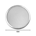 thumbnail image 2 of 3PC Thickened pizza tray 12inch Aluminum Alloy Non-stick Pizza Pan Round, 2 of 9