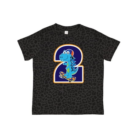 

Inktastic Dinosaur 2nd Birthday 2 Year Old Boy Gift Toddler Boy Girl T-Shirt