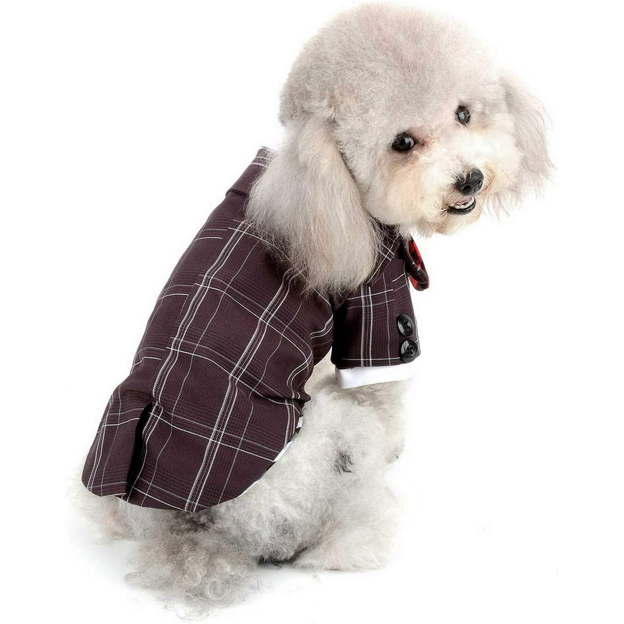 Dog plaid shirt best sale