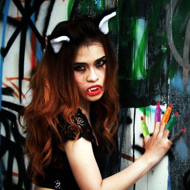 Dedos de bruja coloridos Jadeshay 40 piezas para Halloween