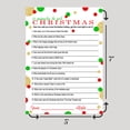 thumbnail image 2 of Christmas Trivia Game Cards Version 1 (25 Pack) Festive Holiday Party Guessing Activity Groups Kids Adults - Red Green Gold Themed Event Supply - 5x7 Size Set - Paper Clever Party, 2 of 7