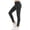 Black, variant on Girls Athletic Leggings with Pockets Kids High Waisted Dance Pants Yoga Workout Running Cheer Gymnastics Tights Khaki,7-8Years