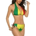 thumbnail image 2 of NICKSUN Women's Bikini Sets, Cute Print Two Piece Bathing Suits Sexy Halter Padded Bikini Swimsuits, 2 of 6