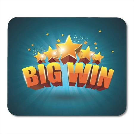 LADDKE Cash Jackpot Big Win Gold Sign for Online Casino Poker Roulette Slot Machines Games Design Prize Winner Mousepad Mouse Pad Mouse Mat 9x10 (Best Way To Win Big At Casino)